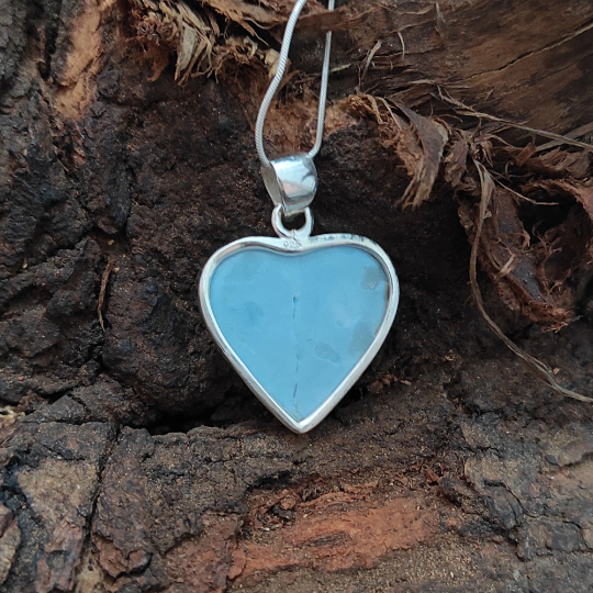 Blauer Opal Edelstein Silber Anhänger, 92,5 Sterling Silber Anhänger, handgefertigter Silber Anhänger, Modeschmuck Anhänger, 27x24x4mm, 26Ct