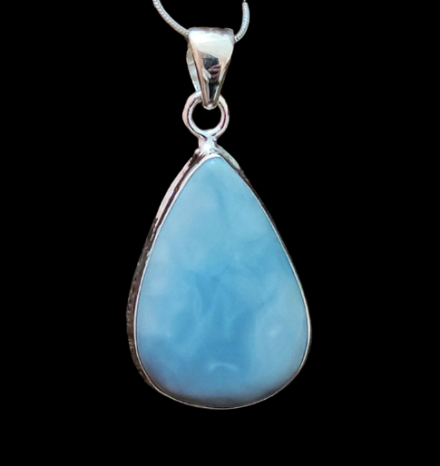 High Quality Blue Opal 925 Sterling Silver Pendant Gemstone Jewelry