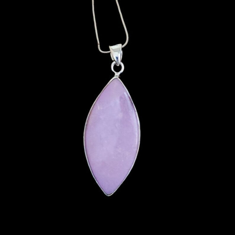 Phosphosiderite Cabochon Silver Pendant, 92.5 Statement Pendant, Marquise Shape Handmade Charm Pendant...40Ct