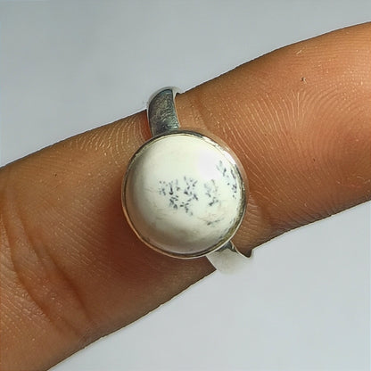 Beautiful Dendrite Agate Ring