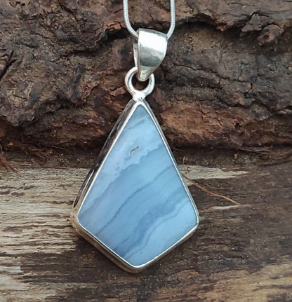 Gorgeous Blue Lace Agate Pendant