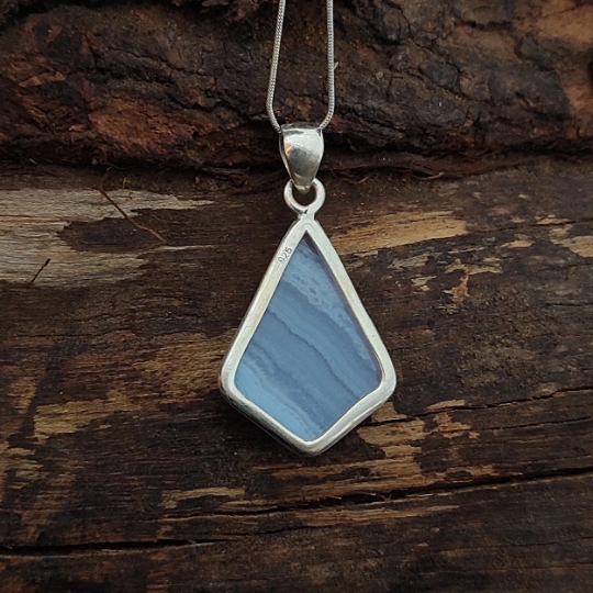 Gorgeous Blue Lace Agate Pendant