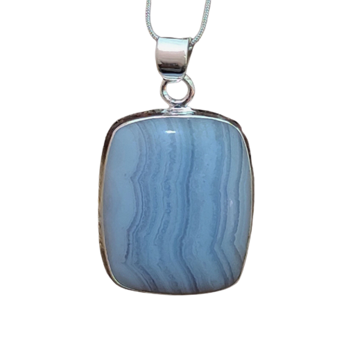 Blue Lace Agate Pendant