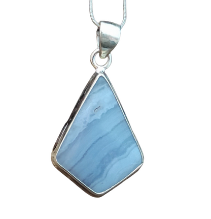 Gorgeous Blue Lace Agate Pendant