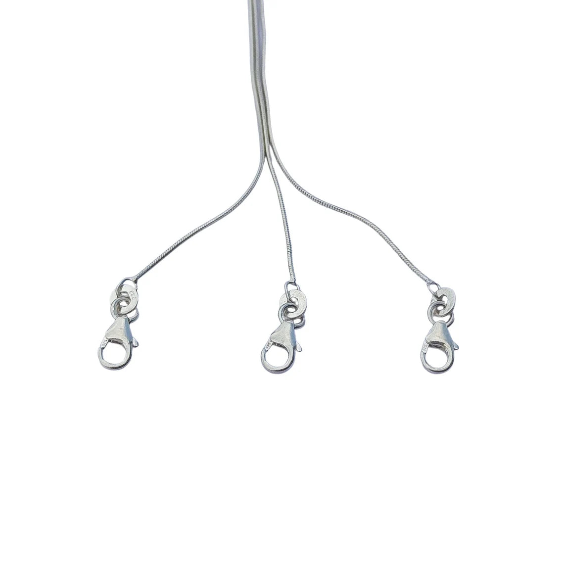 92.5 Snack Silver Chain, 18" & 16" Inches Sterling Silver Chain, Men's Women's Chain