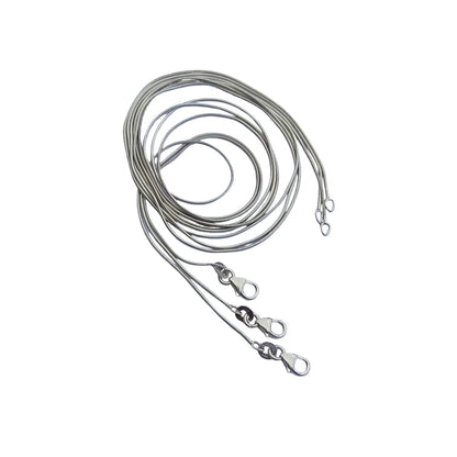 92.5 Snack Silver Chain, 18" & 16" Inches Sterling Silver Chain, Men's Women's Chain