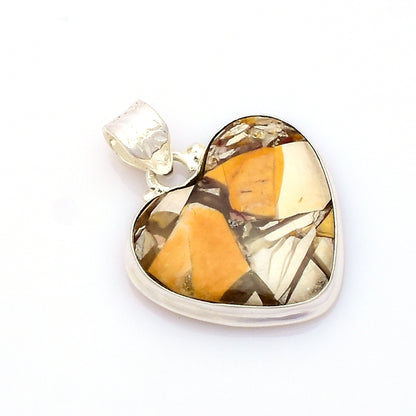 Brecciated Mookaite Silver Pendant