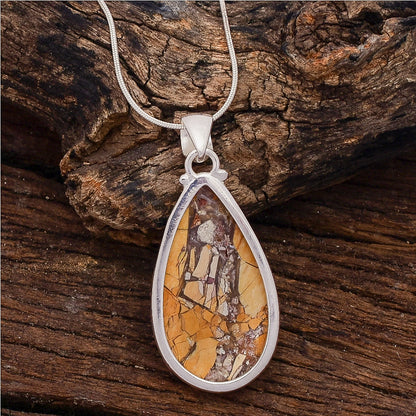 Top Quality Brecciated Mookaite Pendant Gemstone Jewelry