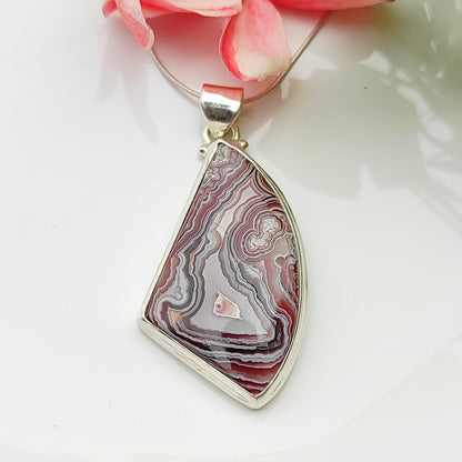 Crazy Lace Agate Pendant | Playful Patterns of Nature's Art