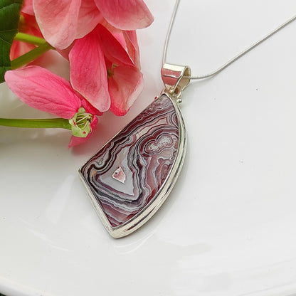 Crazy Lace Agate Pendant | Playful Patterns of Nature's Art