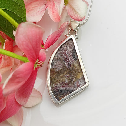 Crazy Lace Agate Pendant | Playful Patterns of Nature's Art