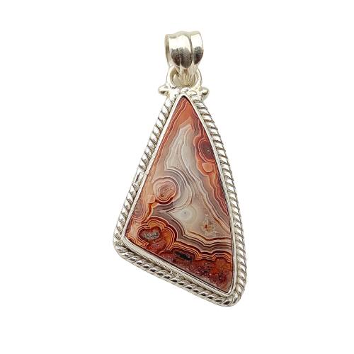 Crazy Lace Agate Pendant