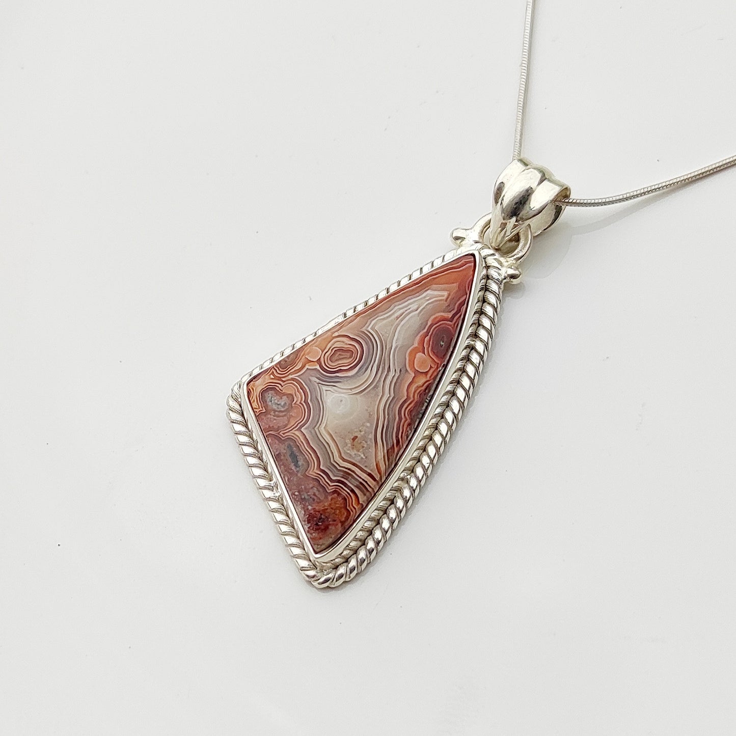 Crazy Lace Agate Pendant