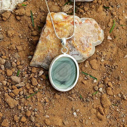 Imperial Jasper Gemstone Pendant, 925 Sterling Solid Silver Pendant, Handmade Fashion Jewelry Pendant, Gift For Her, 35Ct