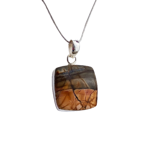 Cherry Creek Jasper Pendant 925 Sterling Silver Gemstone Jewelry