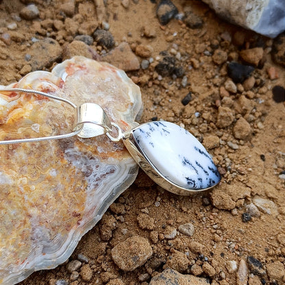 AAA Quality Dendrite Opal Pendant