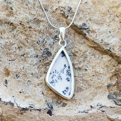 925 Sterling Silver Dendrite Opal  Pendant Gemstone