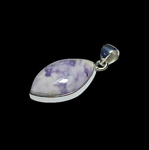 Tiffany Jasper Gemstone Silver Pendant, Solid 925 Sterling Silver Charm Pendant Tiffany Jasper Statement Pendant, 31x16x7mm