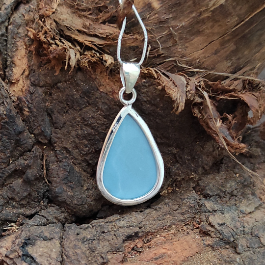 Awesome Blue Opal Pendant Gemstone Jewelry