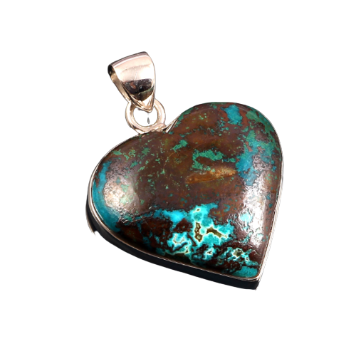 925 Silver Silver Pendant Chrysocolla Gemstone Jewelry