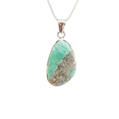  Utah Variscite Gemstone Pendant | 92.5 Sterling Silver